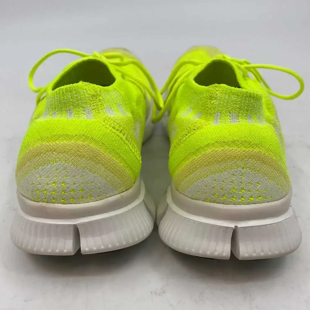 Nike Neon Yellow Flyknit Free 3.0 Sneakers | Women’s 9